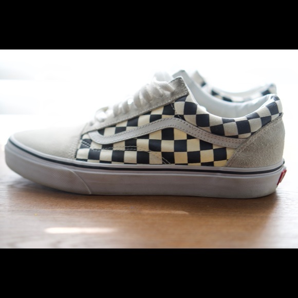 White Checkered Vans - Picture 3 of 8